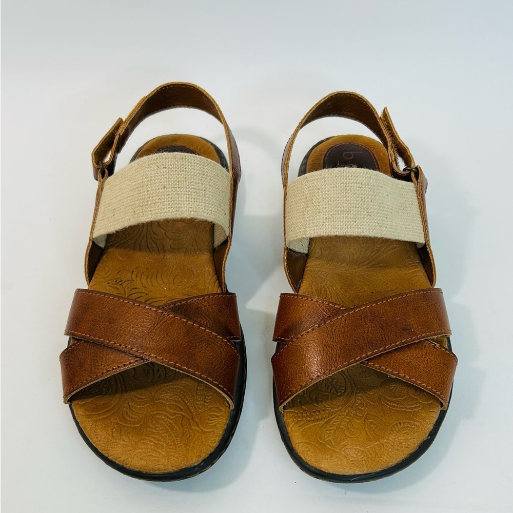 B.O.C. Brown Vegan Leather Strappy Sandals size 6 - Picture 5 of 12